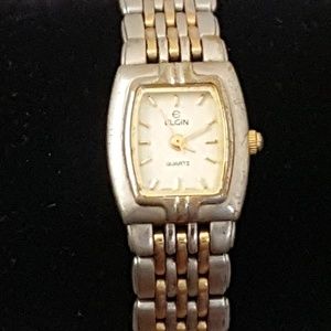 Elgin Silver & Gold Watch